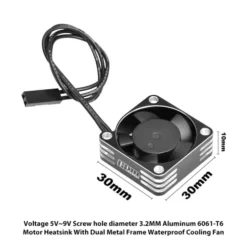 GPM 6061-T6 Aluminium Waterproof Koelventilator 30x10mm – 20.000 RPM