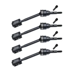 GPM Traxxas Mini Maxx BL-2S 4140 Carbon Steel Front & Rear Driveshafts And Drive Cups TXMM050FRS-BK (Vervanger TRX10750 / TRX10750X)