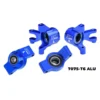 GPM Traxxas Mini Maxx & Mini XRT 7075 Aluminium Voorste Stuurblokken & Achteras-naafhouders – TXMM2122-B