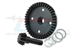 GPM Traxxas Sledge 1/8 42CrMo Alloy Steel Diff Bevel Gear 43T & Pinion Gear 10T