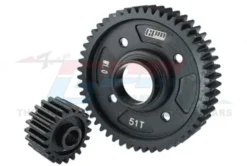 GPM Traxxas XRT 1/5 8S & Traxxas X-Maxx 1/5 8S Medium Carbon Steel Center Diff Output Gear 51T And Input Gear 20T