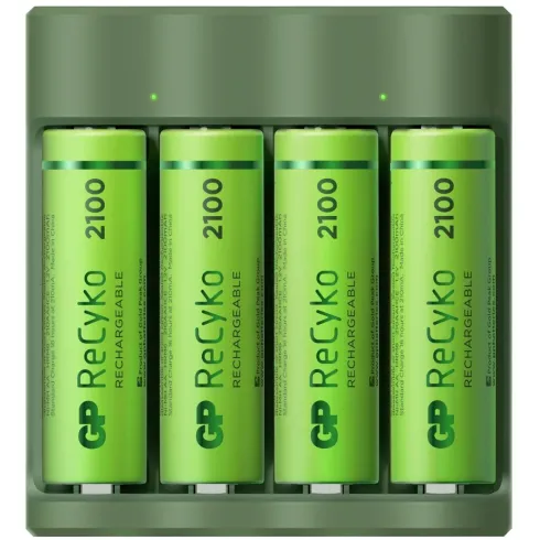 GP ReCyko AA/AAA Everyday Charger (USB) incl 4x AA batterijen 2100mAh