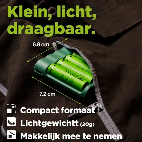 GP ReCyko AA/AAA Everyday Charger (USB) incl 4x AA batterijen 2100mAh