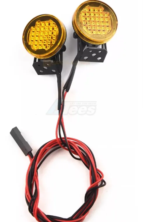 GRC 22mm Hat-Lamp Circle Led Spotlights #Black Loop Dm-Yellow Lens