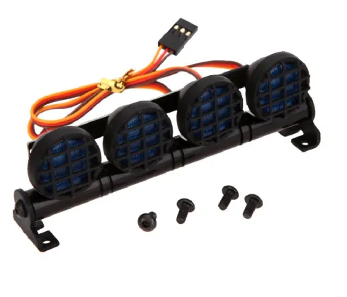 G.T. Power LED verlichting set met dakhouder rond – Geel