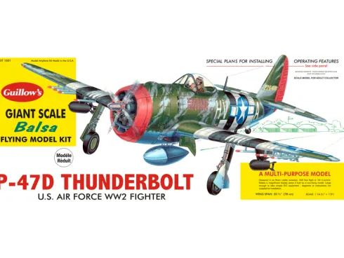 Guillows P-47D Thunderbolt houten vliegtuig – 1001