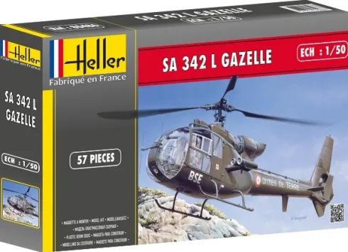 Heller SA 342 L Gazelle –1:50 bouwpakket