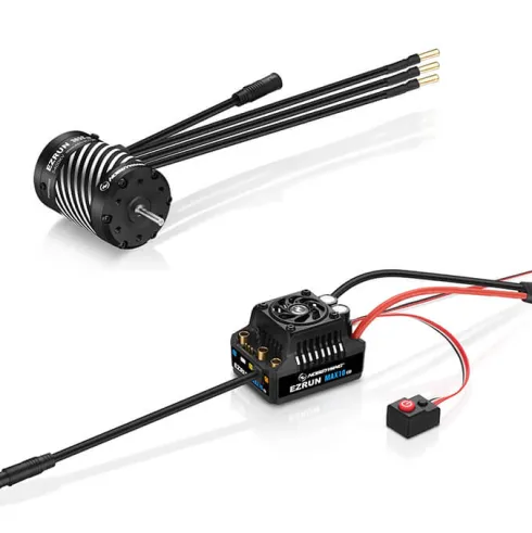 Hobbywing EzRun MAX10 G2 Combo 80A ESC met 3652SD 5400kV Motor (3,175 mm as)