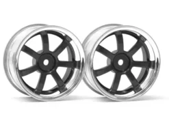 HPI RAYS GRAM LIGHTS 57S-PRO CHROME/GUNMETAL (3mm OS) – 3322