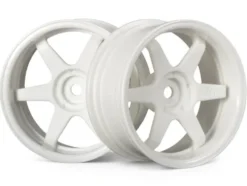 HPI TE37 WHEEL 26mm WHITE (6mm OFFSET) – 3845