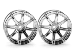 HPI WORK EMOTION XC8 WHEEL 26mm CHROME (6mm OFFSET) – 3301