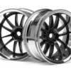 HPI WORK XSA 02C WHEEL 26mm CHROME/BLACK (9mm OFFSET) – 3288