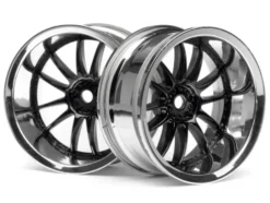 HPI WORK XSA 02C WHEEL 26mm CHROME/BLACK (9mm OFFSET) – 3288