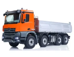 Huina K5701 1/14 Kabolite Metalen Hydraulische Dump Truck 8×8 Metaal 2-Speed Oranje