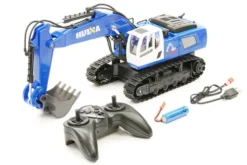 HUINA RC 1/18 Excavator CY1558B 2.4Ghz RTR Blauw (versie 2022)