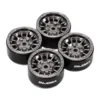 INJORA 1.0” Aluminium Beadlock Velgen Titanium – 0mm Offset – Set van 4 (W1056)