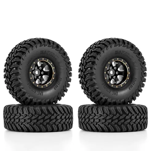 INJORA 1.0″ Brass Velgen Set – Negatieve Offset -4,7 mm, voor 1/18 en 1/24 RC Crawlers