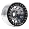 INJORA CNC Aluminium 1.9 Inch Beadlock Velgen Set (4 stuks) voor 1/10 RC Crawler Gun Metal / Zwart