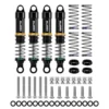 INJORA LS 55mm Aluminium Oliegevulde Schokdempers voor Traxxas 1/18 TRX-4M Zwart