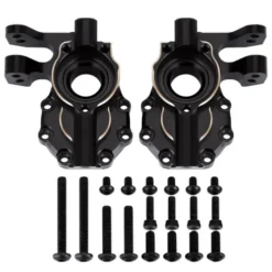 INJORA Messing Portal Drive Housing met Zwarte Coating voor TRX-4 & TRX-6 – 1/10 RC Crawler