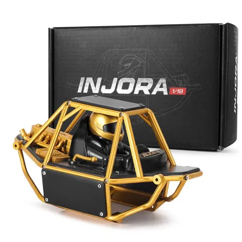 INJORA Moonbit Nylon Tube Buggy Body Kit voor 1/18 TRX-4M Goud