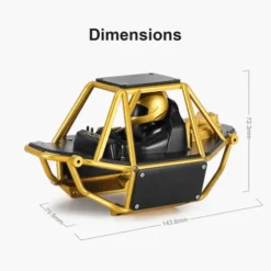 INJORA Moonbit Nylon Tube Buggy Body Kit voor 1/18 TRX-4M Goud