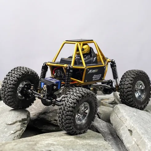 INJORA Moonbit Nylon Tube Buggy Body Kit voor 1/18 TRX-4M Goud
