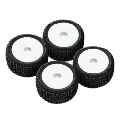 INJORA Unglued Pin Buggy Banden & Velgen voor 1/28 Losi Micro-T Wit
