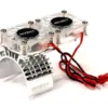 Integy Motor Heatsink + Twin Cooling Fan for Traxxas Slash 4X4 & Rustler 4X4