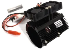 Integy Motor Heatsink+Twin Cooling Fan for Traxxas Summit & E-Revo (Motor: 41-43mm OD)