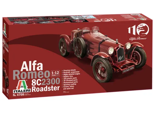 Italeri Alfa Romeo 8C 2300 Roadster 1:12 bouwpakket