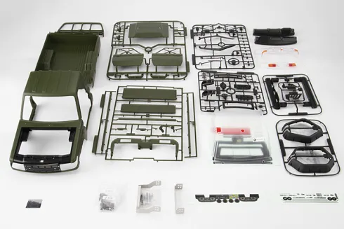 Killerbody Toyota Land Cruiser 70 Green Hard Body Kit voor Traxxas TRX-4