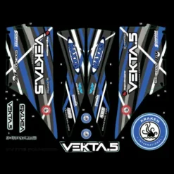 Kraken VEKTA.5 V3 Gas Edition (Blauw/Grijs) Vinyl Wrap [KV3611]