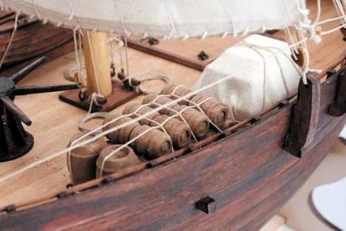 Krick Hanse Kogge uit Kampen houten scheepsmodel 1:72