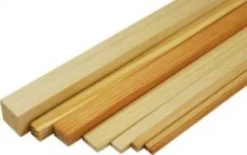 Linden latje 3x3mm dik – 100cm lang