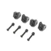 Losi Aluminum Lower 4-link Mount Set Black Mini LMT (4) – LOS314006
