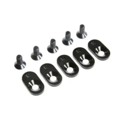 Losi Engine Mount Insert and Screws 21T, Black (5): 5ive-T 2.0 (fits 62T spur) – LOS252105