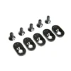 Losi Engine Mount Insert and Screws 20.5T Black (5) 5ive-T 2.0 (fits 62T spur) – LOS252104