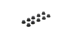 Losi M3 Flanged Aluminum Lock Nuts, Black (10) – TLR336005