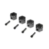 Losi 12mm Machined Wheel Hex (4): LMT – LOS343200