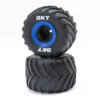 Losi MT Tires Blue Beadlock, Premount(2) Mini LMT – LOS41047