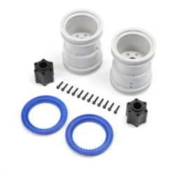 Losi 2.6″ Wheel with Beadlock Rings, Blue (2): LMT 2.0 – LOS-1815