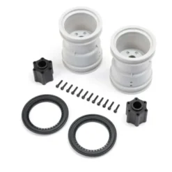 Losi 2.6″ Wheel with Beadlock Ring, Black (2): LMT 2.0 – LOS-1816