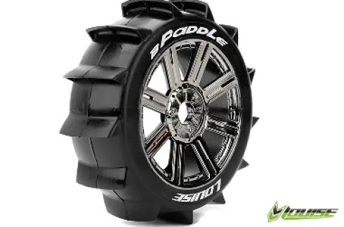 Louise B-Paddle 1/8 Buggy Banden Zeskant 17 mm chrome – Verpakt per 2 stuks