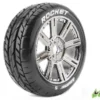 Louise B-Rocket 1/8 Buggy Banden Zeskant 17 mm (zacht) chrome – Verpakt per 2 stuks
