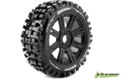 Louise B-Ulldoze 1/8 Buggy Banden Zeskant 17 mm (zacht) zwart – Verpakt per 2 stuks