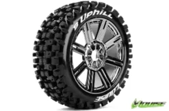 Louise B-Uphill 1/8 Buggy Banden Zeskant 17 mm (zacht) chrome – Verpakt per 2 stuks