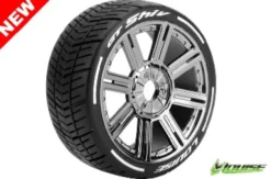 Louise MFT GT-Shiv 1/8 Buggy Banden Zeskant 17 mm chrome (zacht) – Verpakt per 2 stuks