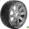 Louise MFT GT-Tarmac 1/8 Buggy Banden Zeskant 17 mm chrome (super zacht) – Verpakt per 2 stuks