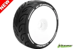 Louise MFT GT-Tarmac 1/8 Buggy Banden Zeskant 17 mm wit (zacht) – Verpakt per 2 stuks